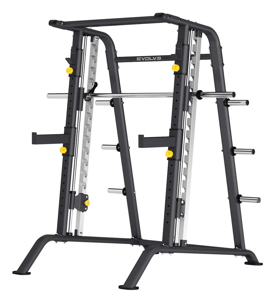 ev pl ec 001 evolve econ series plate loaded squat rack smith machine ml.jpg ev pl ec 001 evolve econ series plate loaded squat rack smith machine ml.jpg